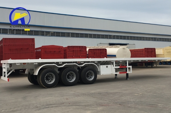 40 FT 三軸平床コンテナ 半トレーラー 12500x2500x1650mm メインビーム Q345b スチール