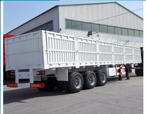3軸 40FT サイドウォール 半貨車 卸貨物 機械式懸垂付き トレーラー パネル