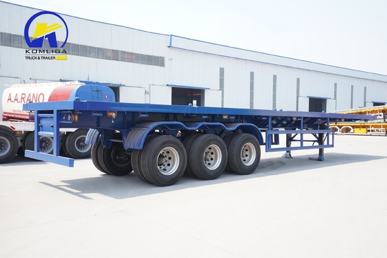 40FT 40 トン スケルトン・チャシ トラック コンテナ 高負荷能力のフラットベッド・トレーラー