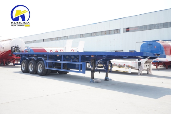 40FT 40 トン スケルトン・チャシ トラック コンテナ 高負荷能力のフラットベッド・トレーラー