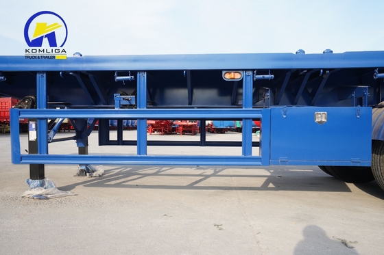 40FT 40 トン スケルトン・チャシ トラック コンテナ 高負荷能力のフラットベッド・トレーラー
