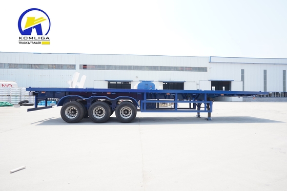 重荷3軸60トンのコンテナトラック トレーラー 12500x2500x1650mm寸法