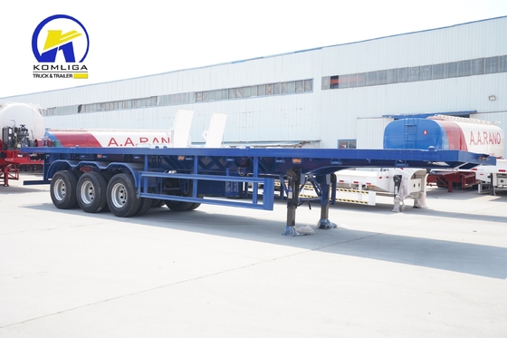 重荷3軸60トンのコンテナトラック トレーラー 12500x2500x1650mm寸法
