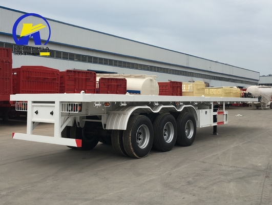 40tons 3軸 40FT コンテナ フラットベッド半トレーラー