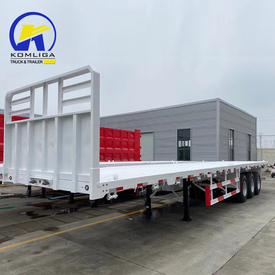 40tons 3軸 40FT コンテナ フラットベッド半トレーラー
