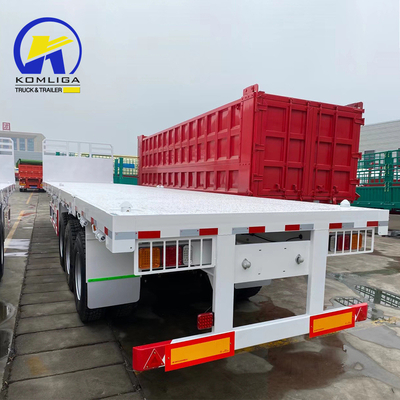 40tons 3軸 40FT コンテナ フラットベッド半トレーラー