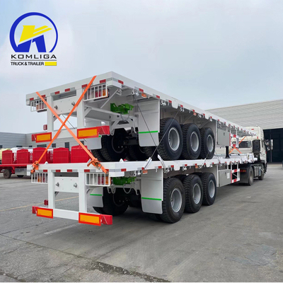 40tons 3軸 40FT コンテナ フラットベッド半トレーラー