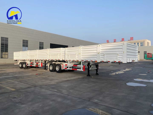 3 軸 40/50/60 トン 重荷輸送用 横壁フェンスセミトレーラー