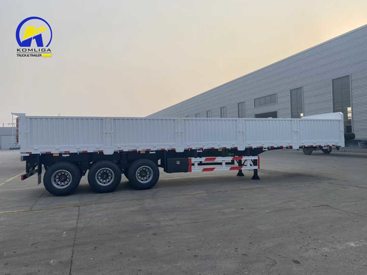 3 軸 40/50/60 トン 重荷輸送用 横壁フェンスセミトレーラー