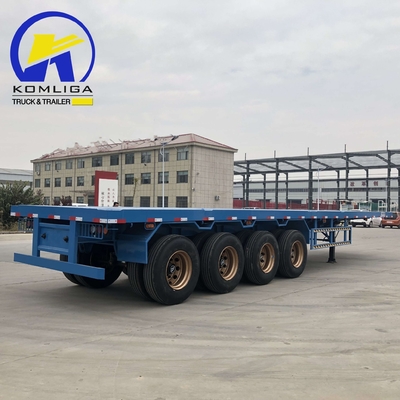 ABSアンチロックブレーキシステム 4軸 40tons 50tons フラットベッドセミトレーラー