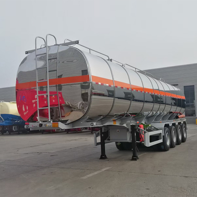 中古ステンレス燃料タンカー トラック 半トレーラー 2 4 PCS 13 20tons BPW または Fuwa アクセル