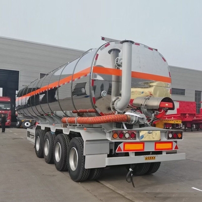 中古ステンレス燃料タンカー トラック 半トレーラー 2 4 PCS 13 20tons BPW または Fuwa アクセル