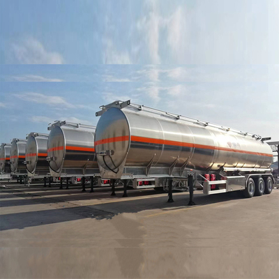 中古ステンレス燃料タンカー トラック 半トレーラー 2 4 PCS 13 20tons BPW または Fuwa アクセル