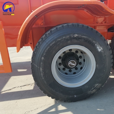 トラック トラクター スケルト船コンテナ用の三軸13t/16t半トレーラー
