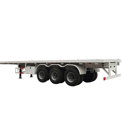 40FT 20FT トラッカーヘッド フラットベッドコンテナ 7000-8000mm の車輪ベースを持つ半トレーラー