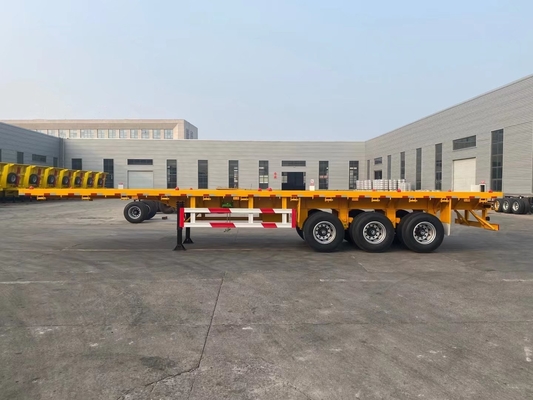 3軸 20FT 40FTタンザニア用平床トレーラー,キングピンジョスト2.0または3.5インチ