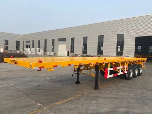 3軸 20FT 40FTタンザニア用平床トレーラー,キングピンジョスト2.0または3.5インチ