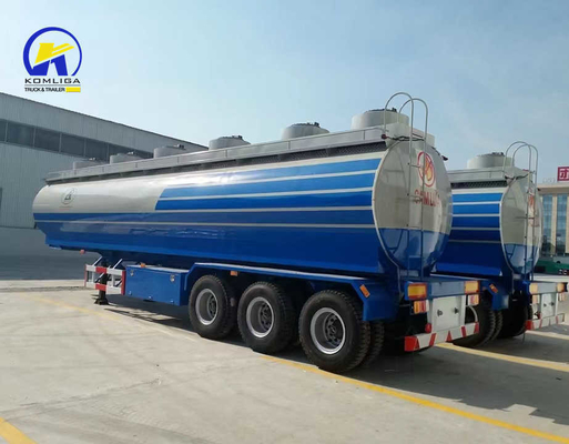 3軸 42000L 45000L 燃料油タンカー 重荷燃料輸送用の半トレーラー
