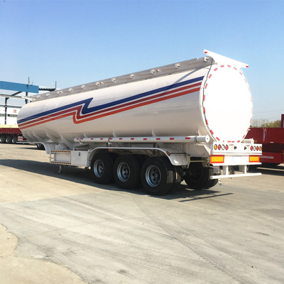 トライアクセル 45000リットルのディーゼルオイル燃料タンカー 7000~8000mmの車輪ベースを持つセミトレーラー
