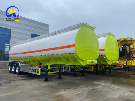 状態 3 軸 燃料タンカー 半トレーラー ワブコ リレーバル 50T 負荷容量