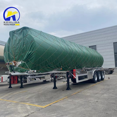 3軸 42000L 45000 50000リットルの燃料タンカー 燃料輸送用半トレーラー