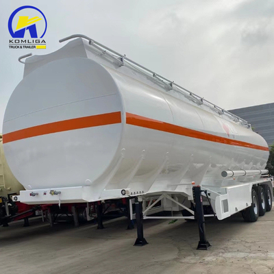 2 4 軸 30000L 40000L アルミニウム歩道タンク/タンカートラック 石油/燃料/ディーゼル/ガソリン/原油/水/ミルク輸送用の半トレーラー