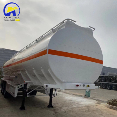 2 4 軸 30000L 40000L アルミニウム歩道タンク/タンカートラック 石油/燃料/ディーゼル/ガソリン/原油/水/ミルク輸送用の半トレーラー
