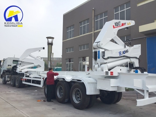 37トンのホイールベース 7000-8000mm 30-100tの負荷容量を持つサイドリフターセミトレーラー