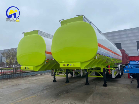 40000L フラットベッド4軸 アルミニウム合金タンカー トラック オイル トランスポーター 中古燃料タンク トレーラー