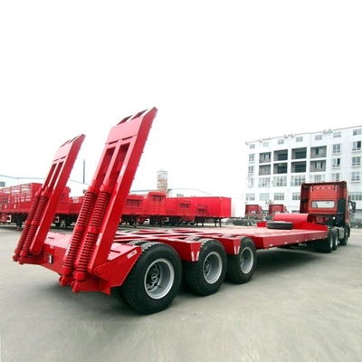 高負荷容量多軸低床トレーラー ランプと7000~8000mmの車輪ベース
