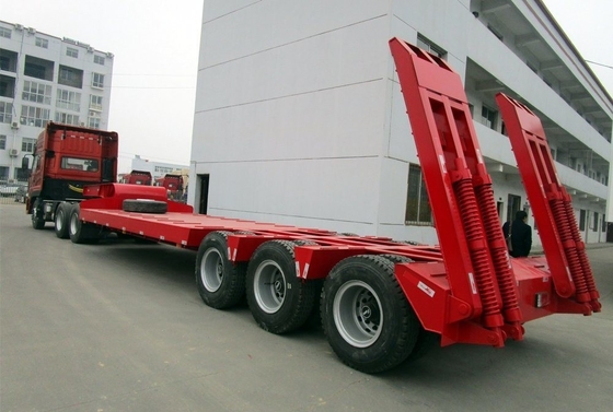 重荷輸送用 1820mm トレーダー3軸 70トンの低床半トレーラー