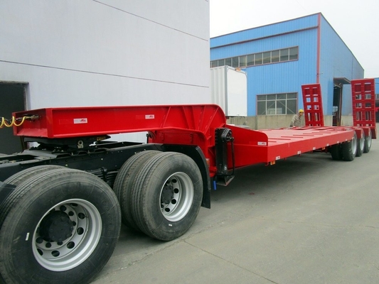 重荷輸送用 1820mm トレーダー3軸 70トンの低床半トレーラー