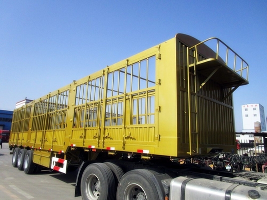 4軸重用 60/70/80トンの単輪隔離貨物トレーラー