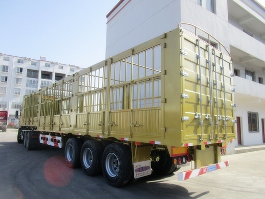 4軸重用 60/70/80トンの単輪隔離貨物トレーラー