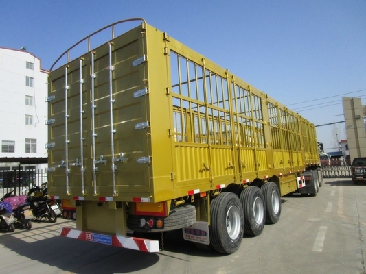 4軸重用 60/70/80トンの単輪隔離貨物トレーラー