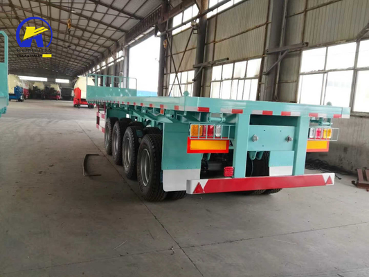 80t 荷重容量 3軸 4軸 貨物 平床トレーラー トラック 重荷輸送