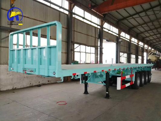 80t 荷重容量 3軸 4軸 貨物 平床トレーラー トラック 重荷輸送