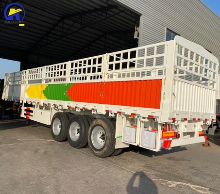 カスタマイズされた3軸60tons重荷荷物フェンスセミトレーラー