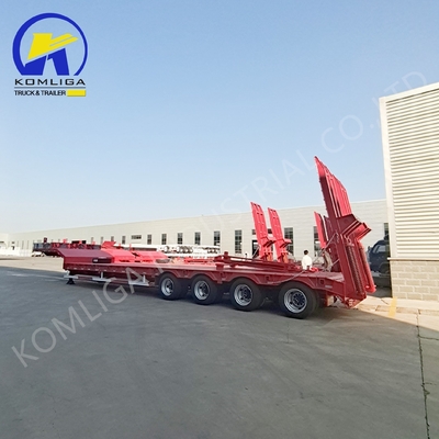 80tons 利用荷重 低床トラック トレーラー 2 パーツ付きソリューションのためのレバータイヤキャリア