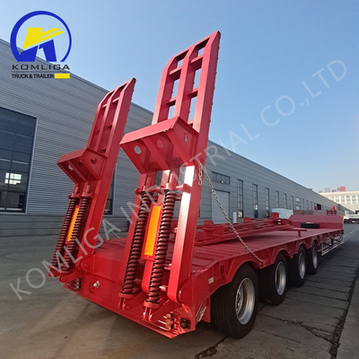 80tons 利用荷重 低床トラック トレーラー 2 パーツ付きソリューションのためのレバータイヤキャリア