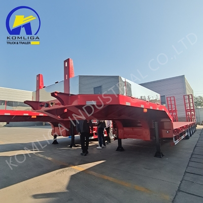 80tons 利用荷重 低床トラック トレーラー 2 パーツ付きソリューションのためのレバータイヤキャリア
