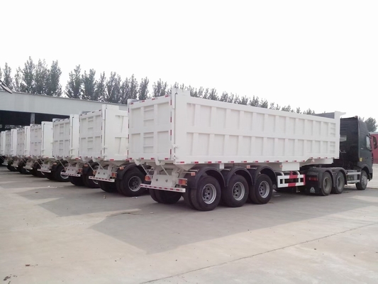 重荷3軸 40cbm 45m3 水力シリンダーダンプトレーラー