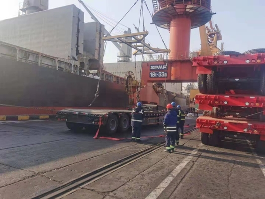 グースネック重用3軸 50tons 60tons コンテナ トラクター 低床トレーラー 材料