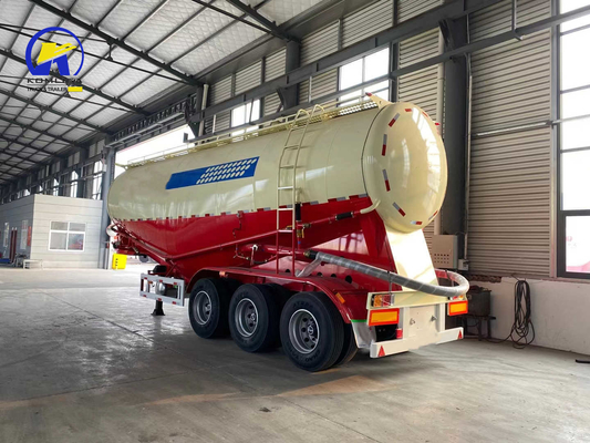 7000~8000mm 輪盤 V 形 3 軸 乾燥散装セメント トレーラー