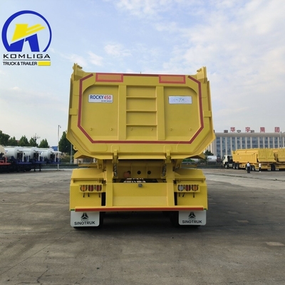 70t Sinotruk HOWO 重荷ダンプトレーラー 鉄体とJost C200t着陸車