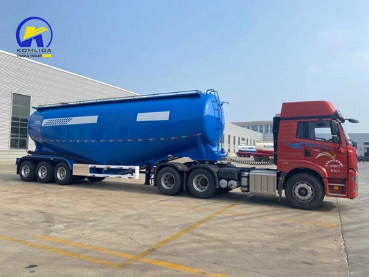 フラットベッド3軸 28cbm 40tbulkセメントタンクタンカートレーラー