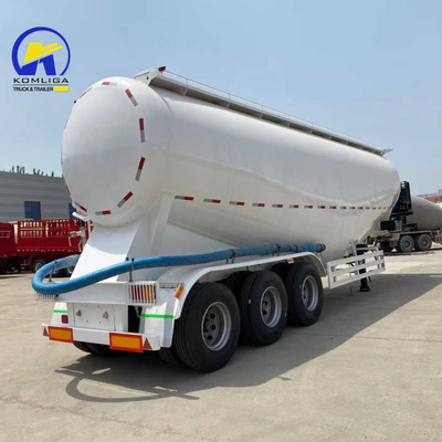 3軸 50tons 40cbm シロ 乾燥散装セメント粉末タンカー 半トレーラー ロシア/カザフスタン