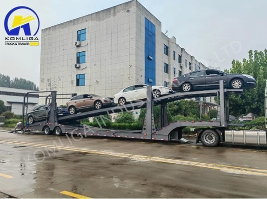負荷容量80T 湾岸国協議会認定 自動車輸送機 半トレーラー ウズベキスタンへの輸送